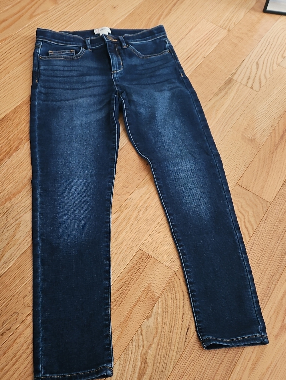 Crewcuts Dark Blue Denim Jeans with Gold Stitching